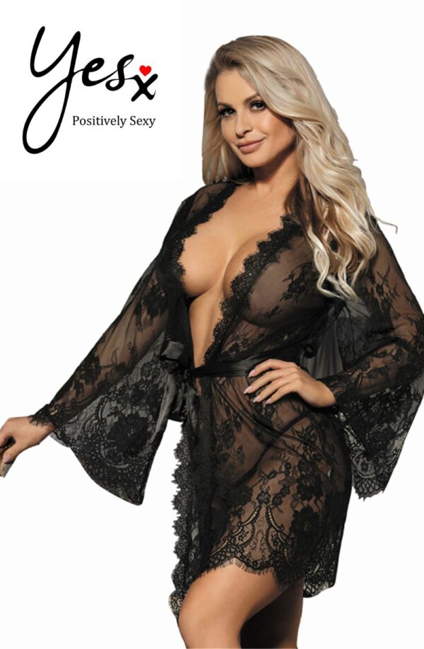 YesX YX827 Robe Set Black - Image 4