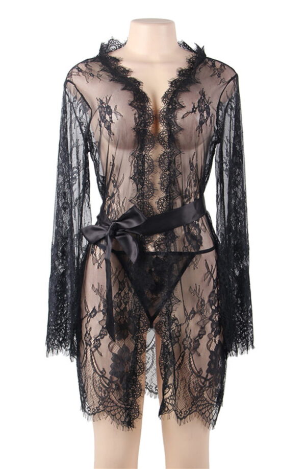 YesX YX827 Robe Set Black - Image 5