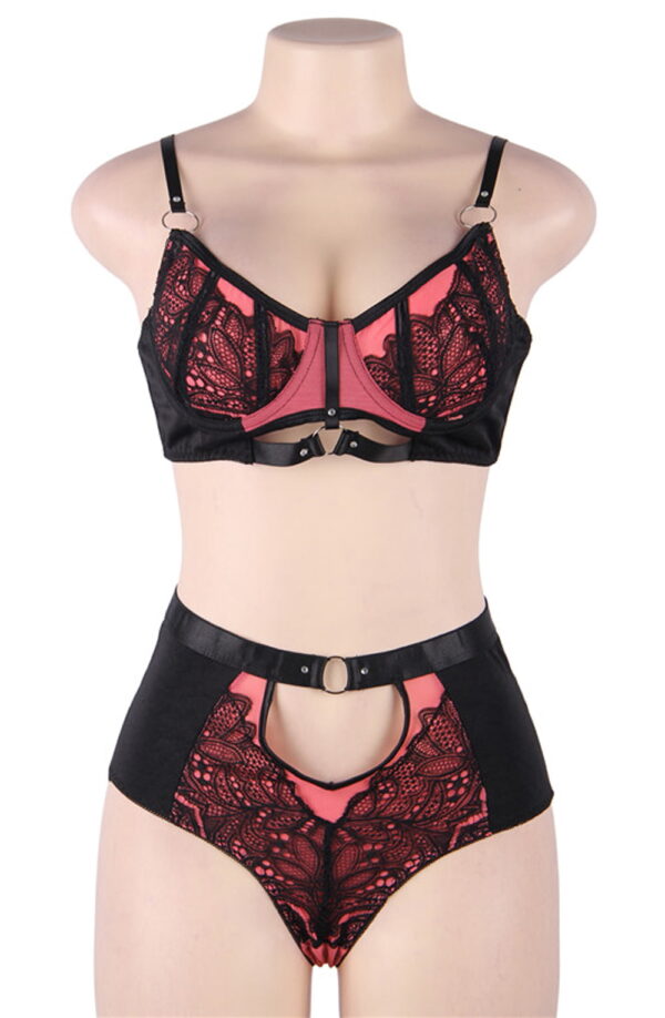 YesX YX831 Bra Set Pink - Image 2