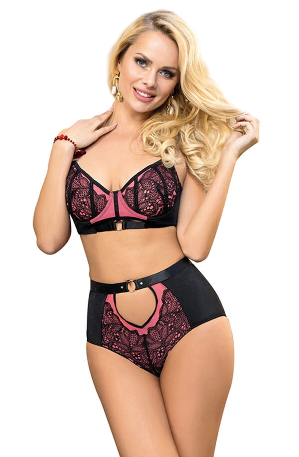 YesX YX831 Bra Set Pink - Image 4
