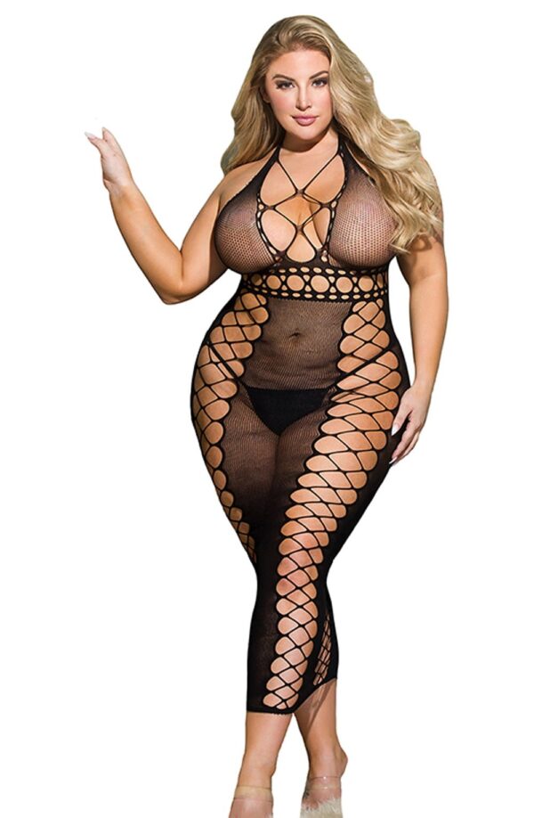 YesX YX834Q Bodystocking Dress - Image 4