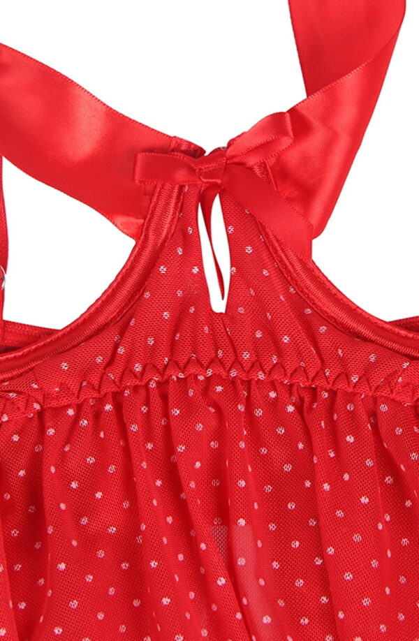 YesX YX841 Red Babydoll Set - Image 15
