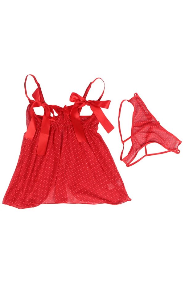 YesX YX841 Red Babydoll Set - Image 16
