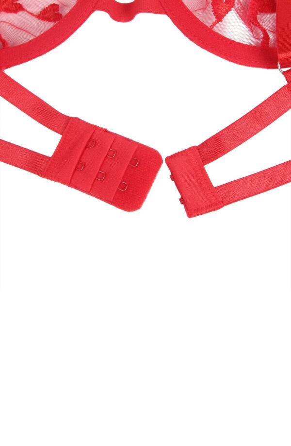 YesX YX845Q Red Bra Set - Image 3