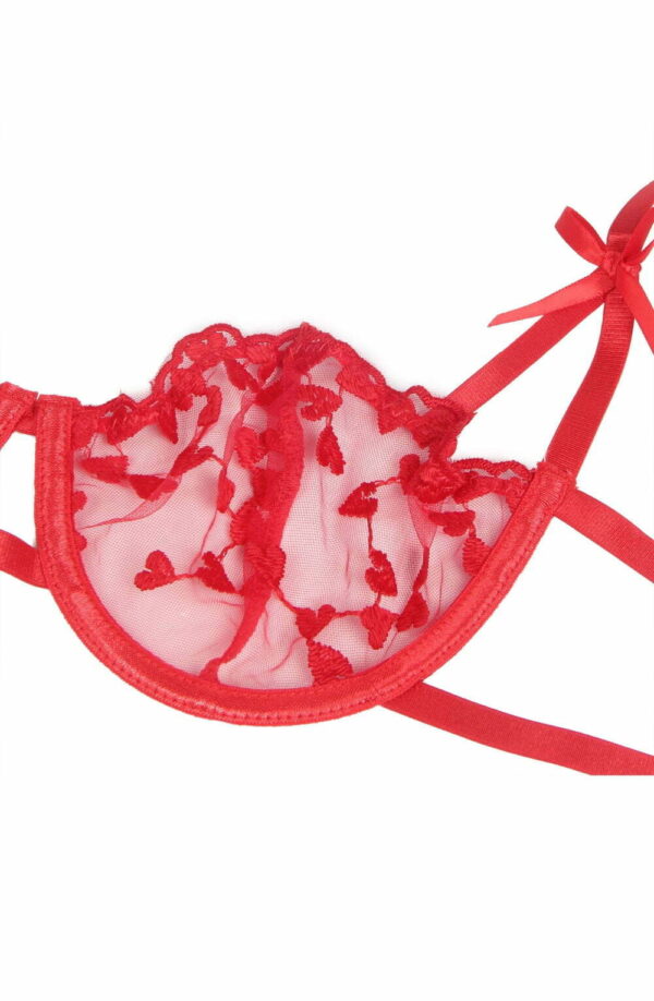 YesX YX845Q Red Bra Set - Image 4