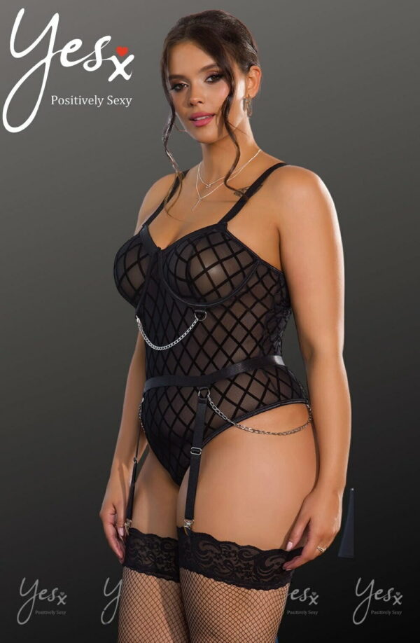 YesX YX846 Black Bodysuit - Image 16