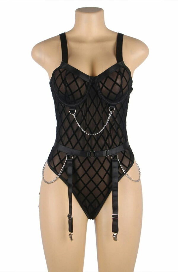 YesX YX846 Black Bodysuit - Image 14