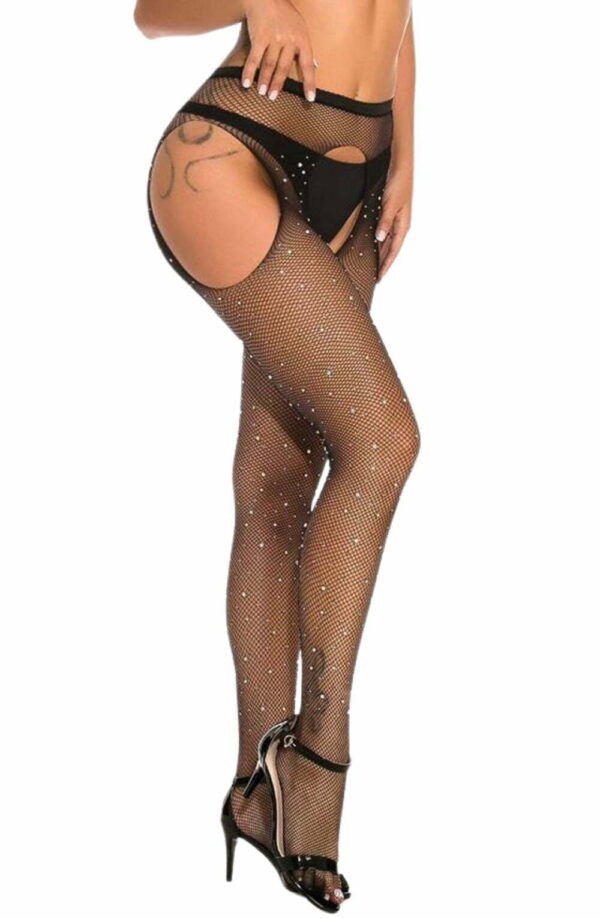 YesX YX850 Sparkly Fishnet Black - Image 7