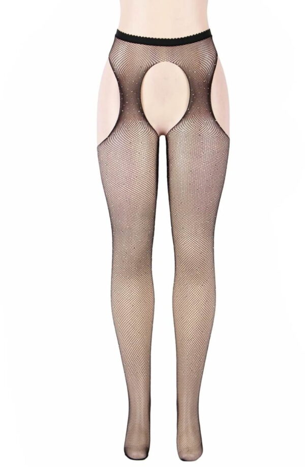 YesX YX850 Sparkly Fishnet Black - Image 4