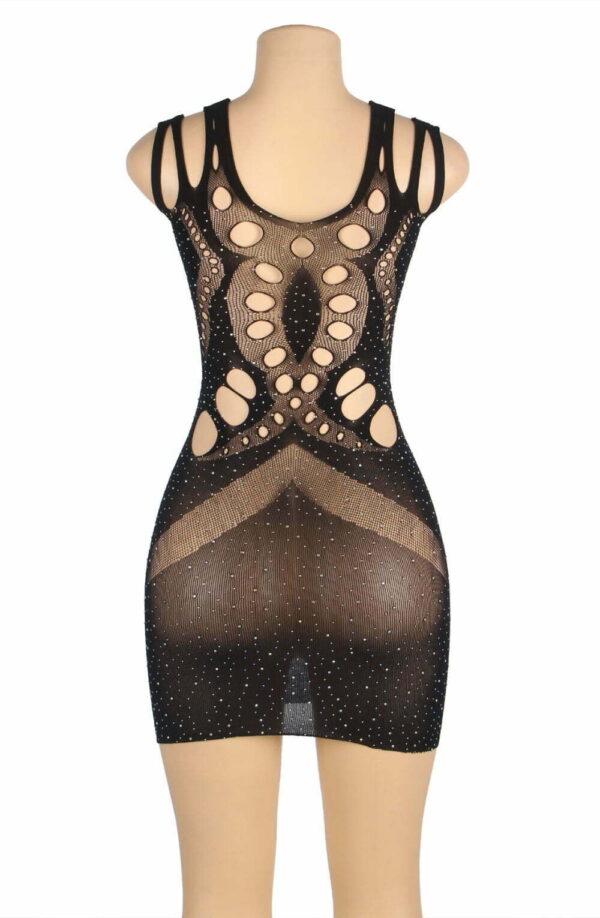 YesX YX853 Sparkly Black Dress - Image 7