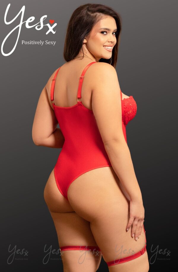 YesX YX858Q Red Bodysuit - Image 3