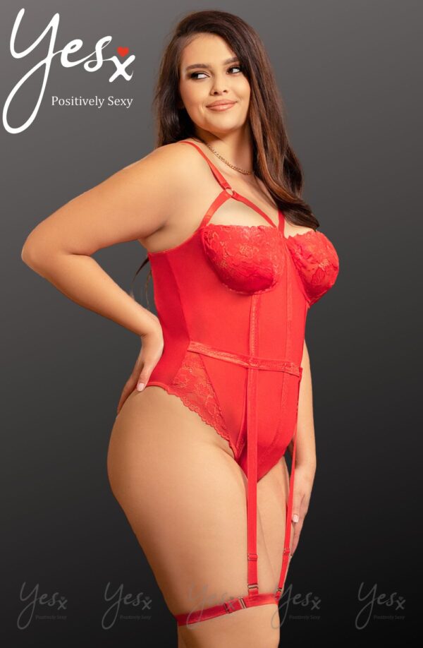 YesX YX858Q Red Bodysuit - Image 4