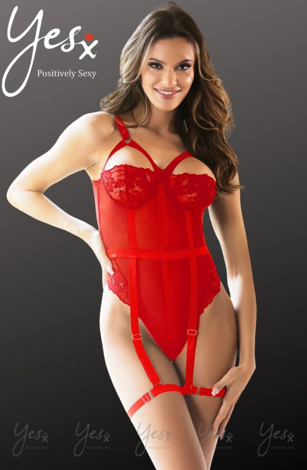 YesX YX858 Red Bodysuit - Image 9