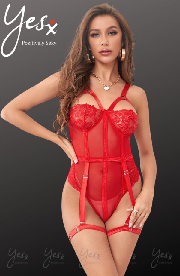 YesX YX858 Red Bodysuit - Image 7