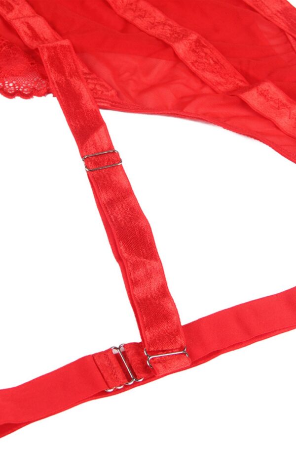 YesX YX858Q Red Bodysuit - Image 6