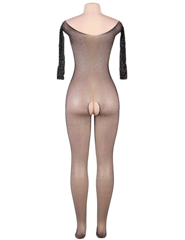 YesX YX864 Fishnet Sparkly Bodystocking - Image 8