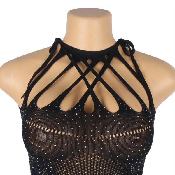 YesX YX865 Sparkle Rhinestone Fishnet - Image 7