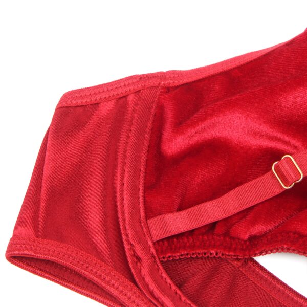 YesX YX872Q Hollow Cut Halter Bra Set Up To 2XL - Image 7
