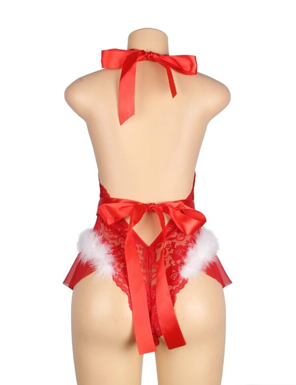 YesX YX874Q Christmas Sexy Halter Neck Teddy Up To 4XL - Image 10