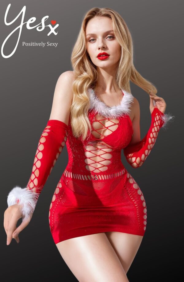 YesX YX877 Christmas Sexy Bodystocking Dress - Image 5