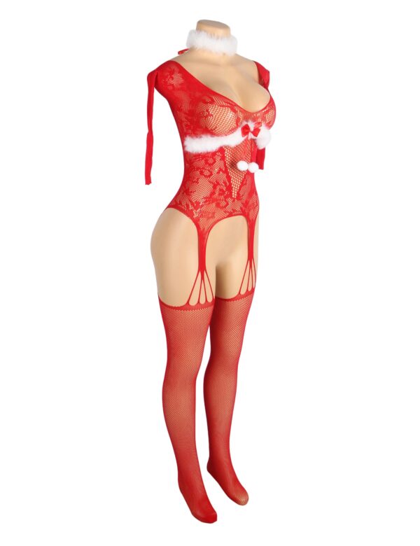 YesX YX878 Christmas Fishnet Bodystocking - Image 10