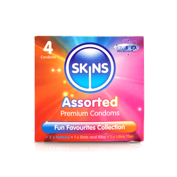 Skins Condoms Assorted 4 Pack - D&R  NAT  UT - Image 2