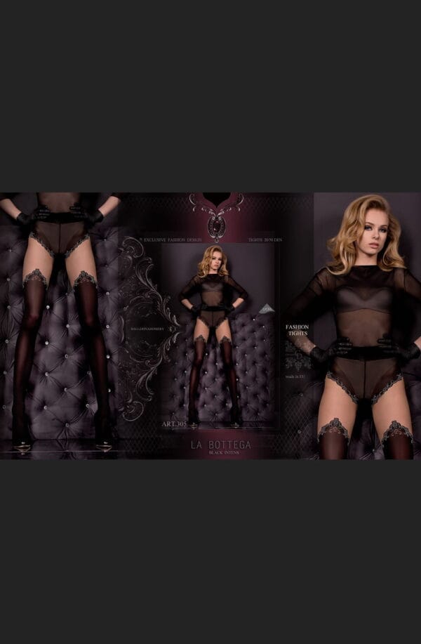Ballerina 305 Tights Nero (Black) / Skin - Image 4