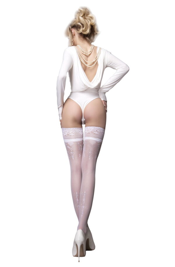 Ballerina 585 White Hold Ups - Image 2