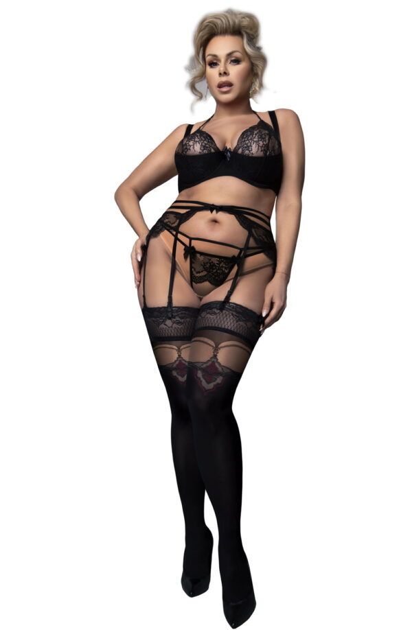 Ballerina 602 Black Hold Ups Plus - Image 2