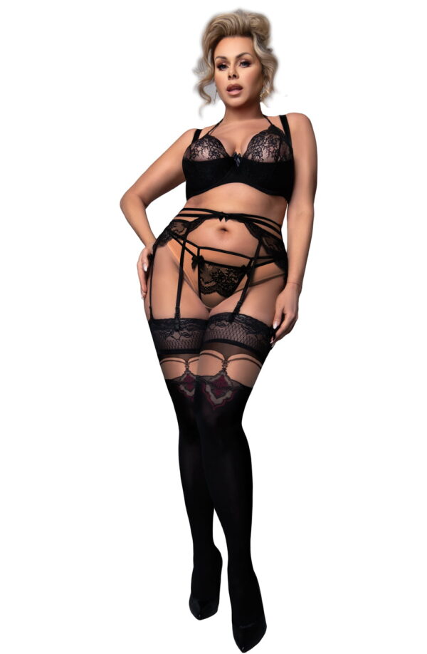 Ballerina 602 Black/Skin Hold Ups Plus - Image 2