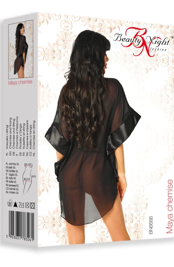 Beauty Night BN6659 Marlene Peignoir Turquoise - Image 11