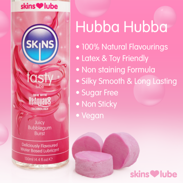 Skins Bubblegum Water Based Lubricant 4.4 fl oz (130ml) - Image 4