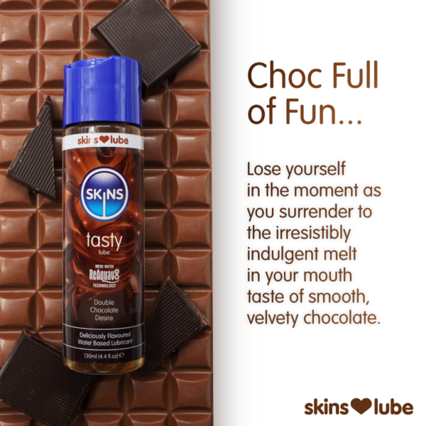 Skins Double Chocolate Water Based Lubricant 4.4 fl oz (130ml) - Image 4
