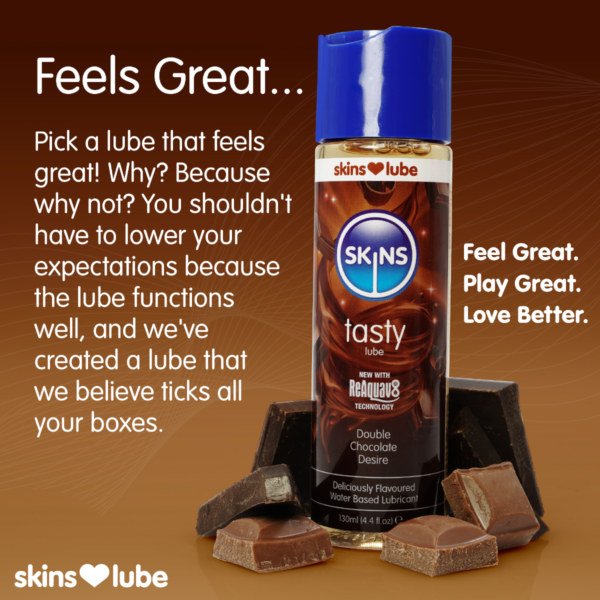 Skins Double Chocolate Water Based Lubricant 4.4 fl oz (130ml) - Image 2