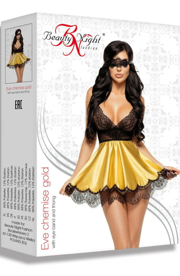 Beauty Night BN6544 Eve Chemise Gold - Image 5