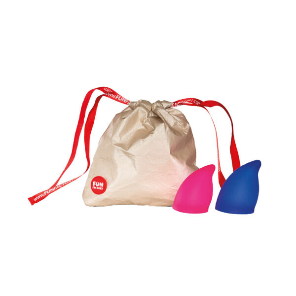 Fun Factory Fun Cup Explore Kit Pink and Ultramarine - Menstrual Cups - Image 3