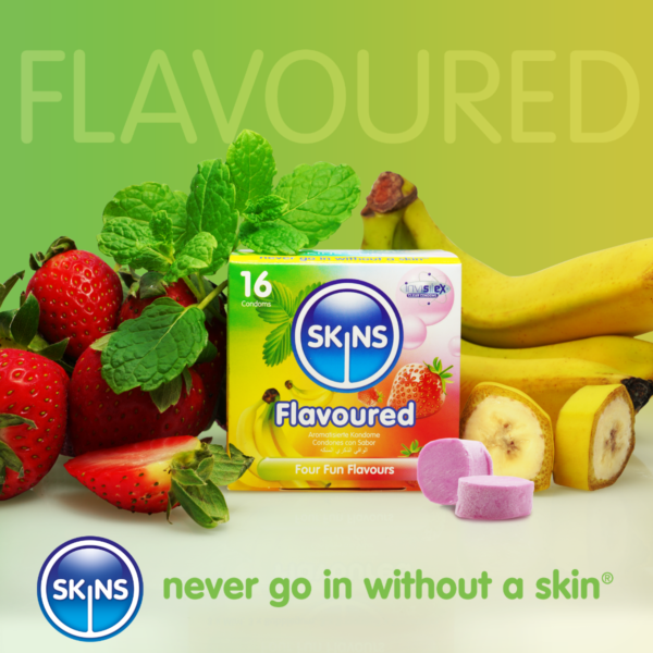 Skins Condoms Flavours Cube 16 Pack - International 1 - Image 3