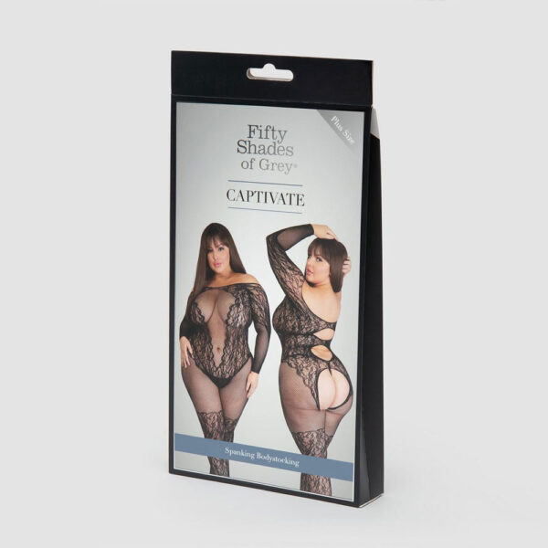 Fifty Shades of Grey Captivate Spanking Bodystocking One Size Curve - Image 3
