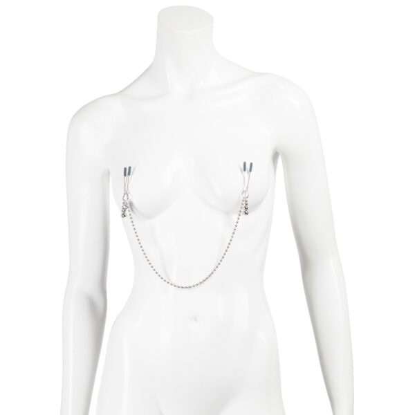 Fifty Shades Darker At My Mercy Beaded Chain Nipple Clamps - Image 4