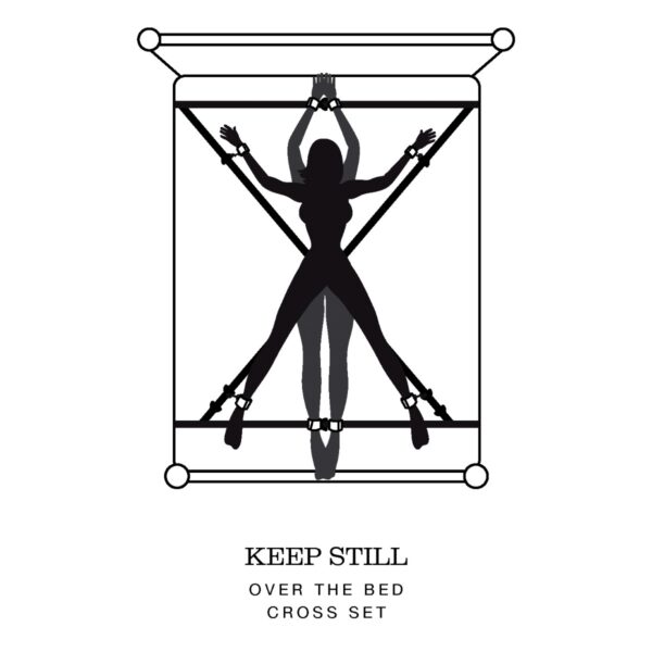 Fifty Shades of Grey Keep Still Over the Bed Cross Restraint Silver - Image 4