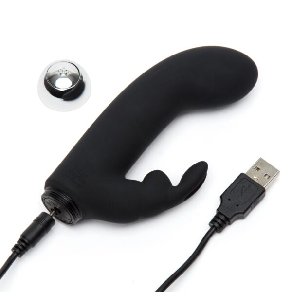 Fifty Shades of Grey Greedy Girl Rechargeable Mini Rabbit Vibrator - Image 3