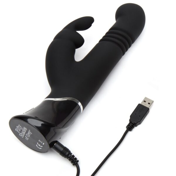 Fifty Shades of Grey Greedy Girl Rechargeable Thrusting G-Spot Rabbit Vibrator - Image 3