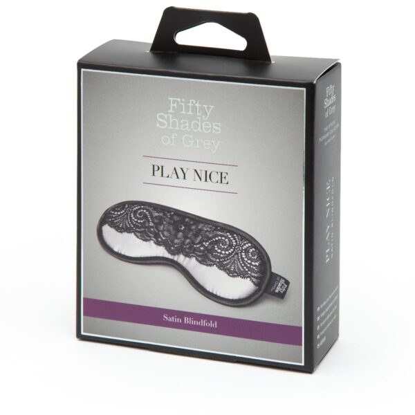Fifty Shades of Grey Play Nice Satin & Lace Blindfold - Image 4