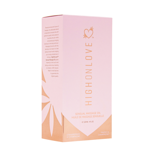 High On Love - Massage Oil - Strawberries & Champagne - Image 2
