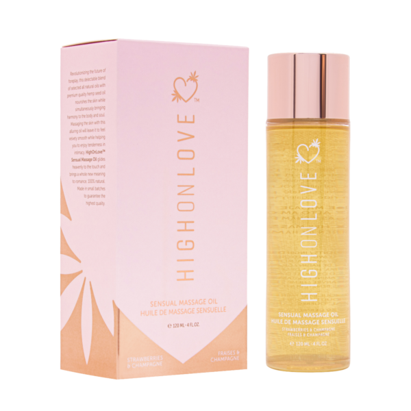 High On Love - Massage Oil - Strawberries & Champagne - Image 3