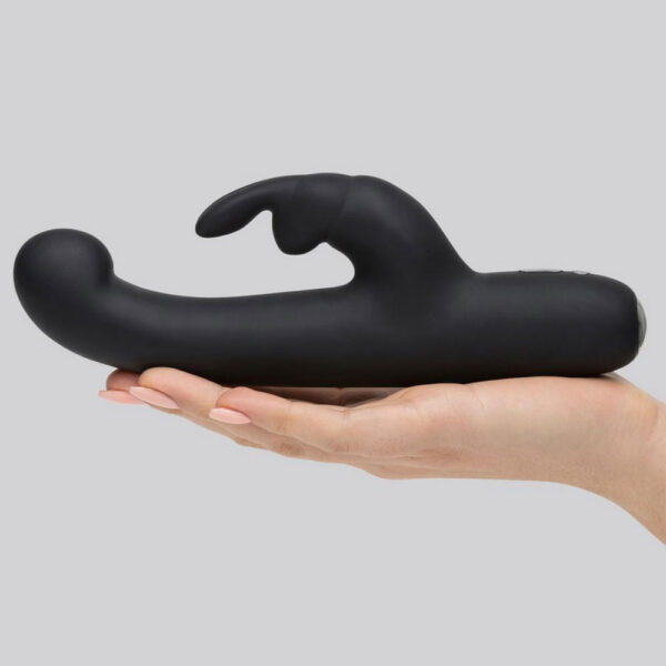 Happy Rabbit Slimline G-Spot USB Rechargeable Rabbit Vibrator Black - Image 4