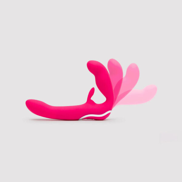 Happy Rabbit Strapless Strap On Rabbit Vibe Pink - Image 3