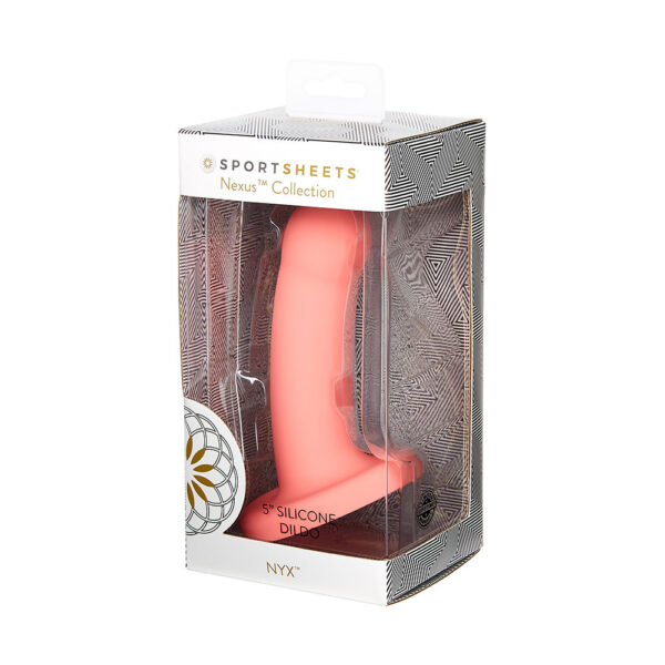 Sportsheets Merge Collection - Nyx - 5" Solid Silicone Dildo - Image 2