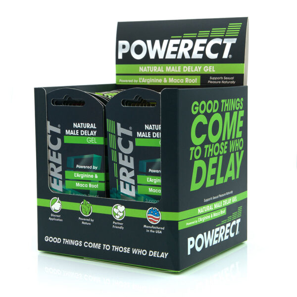 Powerect Natural Delay Gel / Serum Foil 36 x 5ml Sachets with POS - Image 2