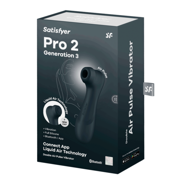 Satisfyer Pro 2 – Generation 3 With Liquid Air Technology – App Enabled Black - Image 2